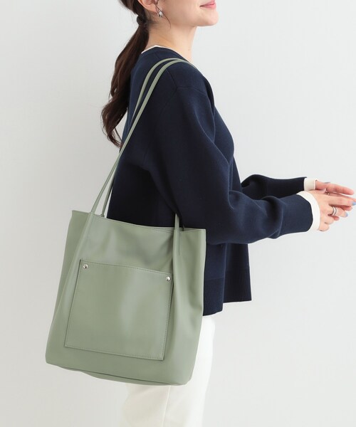 SHOO・LA・RUE（シューラルー）の「つまみハンドルトートバッグ（トートバッグ・レディース・ブラック/アイボリー/イエロー/グリーン系/ナチュラル・00）」の7枚目の写真