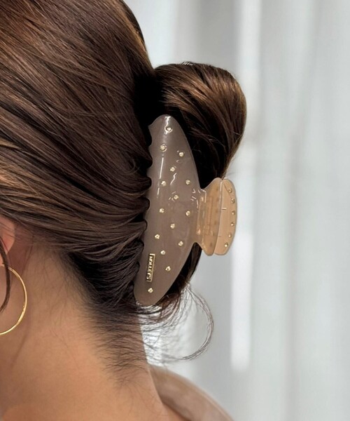 NOLLEY’S（ノーリーズ）の「NOLLEYS キラドットクリップ（ヘアゴム・レディース・ブラウン系その他/ベージュ・FREE）」の2枚目の写真