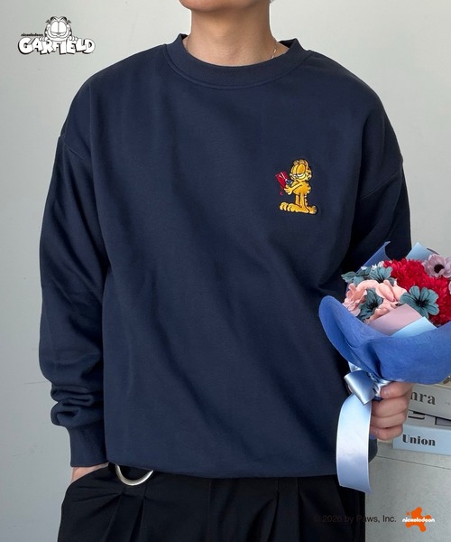 UNDERSTATEMENTs(アンダーステイトメント)の「【ユニセックス】ガーフィールドワンポイント刺繍スウェット(スウェット・メンズ・ブラック/ネイビー・MEDIUM/LARGE)」の16枚目の写真