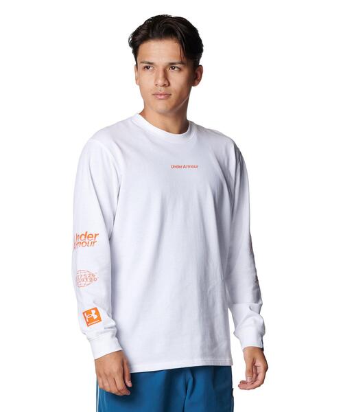 UNDER ARMOUR(アンダーアーマー)の「UAヘビーウエイト グラフィック ロングスリーブ Tシャツ(ライフスタイル/メンズ)(Tシャツ/カットソー・メンズ・ホワイト・M/XL/2XL/3XL/L/S)」の11枚目の写真