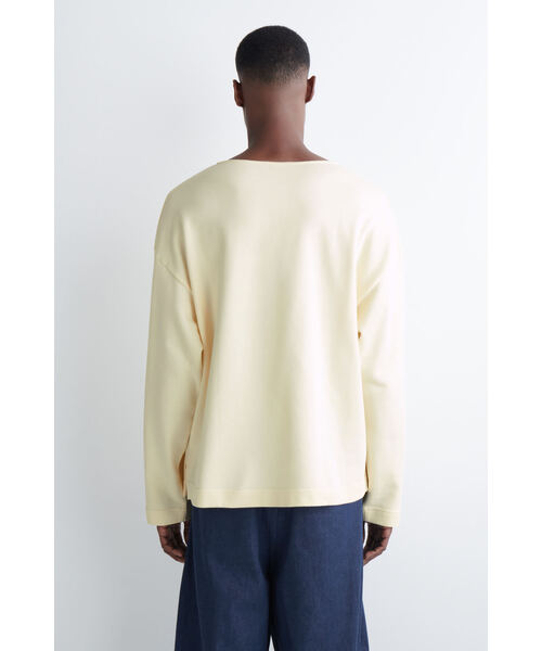 COS（コス）の「オーバーサイズ ボートネック スウェットシャツ（スウェット・メンズ・イエロー・L/S/M/XL/XS）」の3枚目の写真