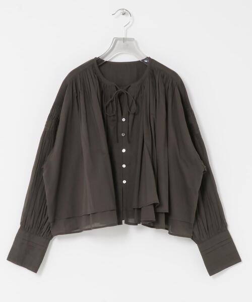 URBAN RESEARCH(アーバンリサーチ)の「コットンボイルギャザーショートブラウス(シャツ/ブラウス・レディース・ブラウン/ブルー系その他/イエロー/オフホワイト・FREE)」の20枚目の写真