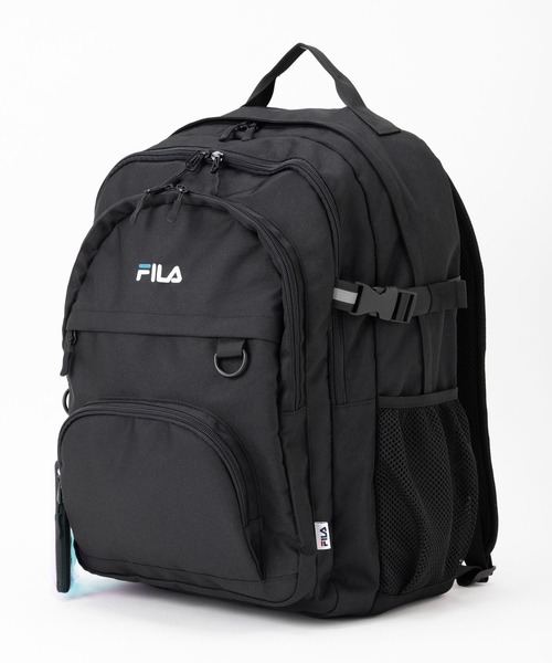 FILA（フィラ）の「【FILA/フィラ】 クリアポーチ付きリュック 大容量 30L 通学 通勤 バッグ スクールリュック（バックパック/リュック・レディース・ブラック/ブラック×パープル/ブラック×ブルー・FREE）」の12枚目の写真