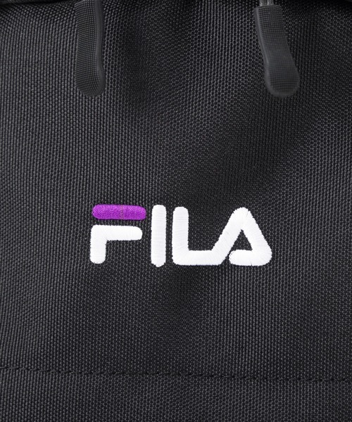 FILA（フィラ）の「【FILA/フィラ】 クリアポーチ付きリュック 大容量 30L 通学 通勤 バッグ スクールリュック（バックパック/リュック・レディース・ブラック/ブラック×パープル/ブラック×ブルー・FREE）」の16枚目の写真