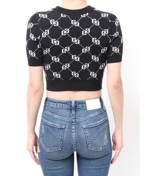 GYDA（ジェイダ）の「GG quiltingニットトップス（ニット/セーター・レディース・ブラック/グレー・FREE）」の13枚目の写真