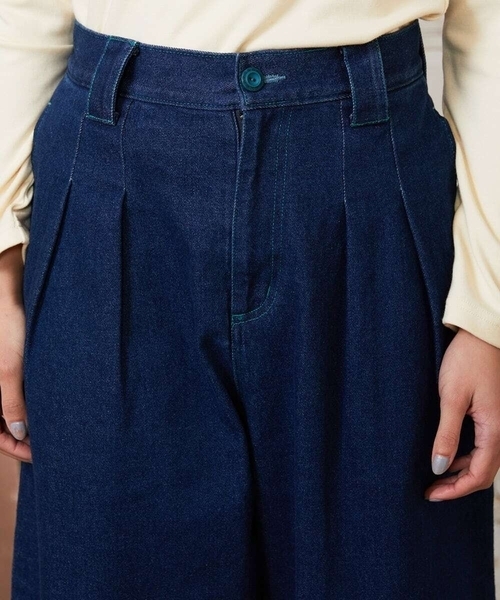 Jocomomola(ホコモモラ)の「デニムカーブシルエットパンツ(その他パンツ・レディース・ネイビー・42/40)」の15枚目の写真