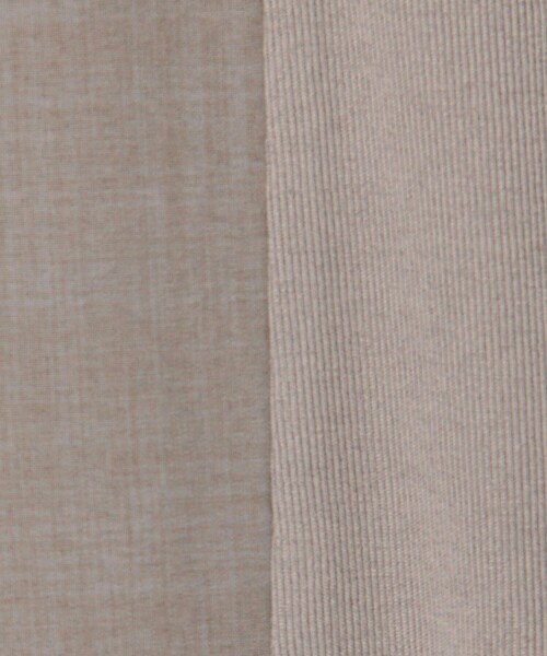 MICO COULIER（ミコクリエ）の「麻調×リブ切替スカート（スカート・レディース・ブラック/オリーブ/グレー・38/36）」の6枚目の写真