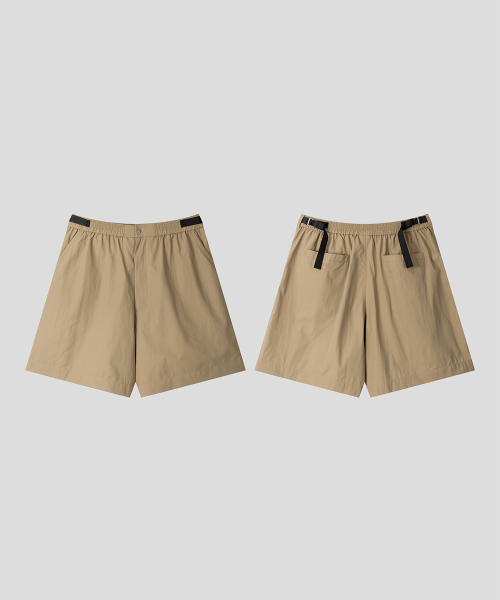 BLACK MOMENT（ブラックモーメント）の「テクニカルジッパーバンディングショーツ[ベージュ]（その他パンツ・メンズ・ベージュ・MEDIUM/LARGE）」の5枚目の写真