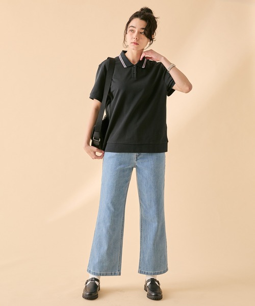 AIGLE(エーグル)の「オーガニックコットン ストレート ストレッチデニム ジーンズ(デニムパンツ・レディース・ブルー/ライトブルー・40/38/34/36)」の11枚目の写真
