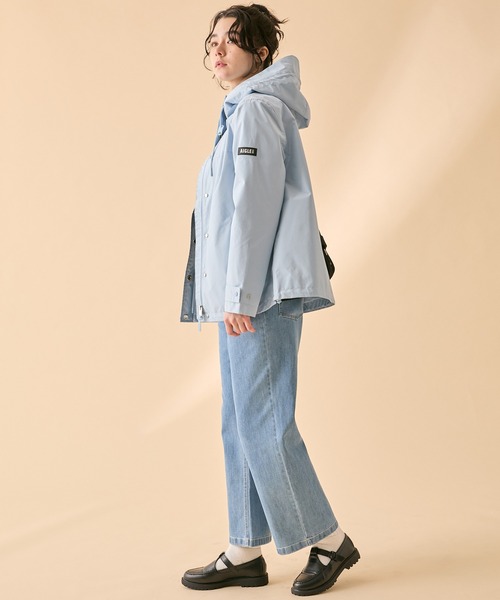 AIGLE(エーグル)の「オーガニックコットン ストレート ストレッチデニム ジーンズ(デニムパンツ・レディース・ブルー/ライトブルー・40/38/34/36)」の8枚目の写真