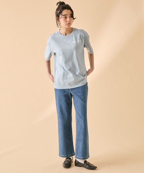 AIGLE(エーグル)の「オーガニックコットン ストレート ストレッチデニム ジーンズ(デニムパンツ・レディース・ブルー/ライトブルー・40/38/34/36)」の4枚目の写真