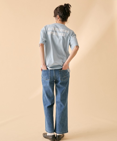 AIGLE(エーグル)の「オーガニックコットン ストレート ストレッチデニム ジーンズ(デニムパンツ・レディース・ブルー/ライトブルー・40/38/34/36)」の22枚目の写真