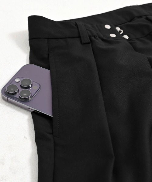 CavariA（キャバリア）の「『CavariA/キャバリア』ワイドストライプ2wayパンツ（その他パンツ・メンズ・ストライプ/ブラック・M/L）」の15枚目の写真