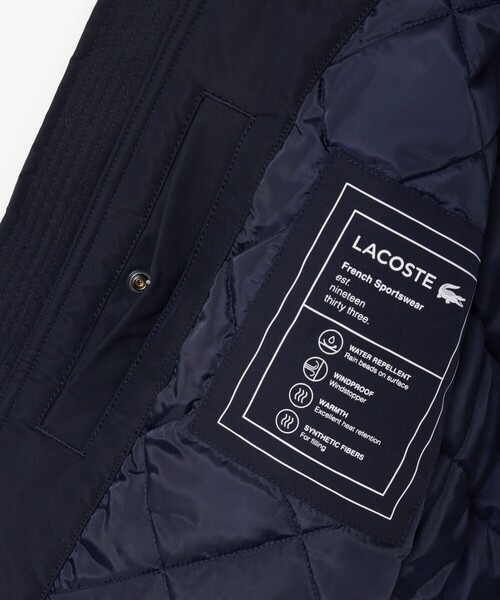 LACOSTE(ラコステ)の「撥水防風 タフタボンバージャケット / 中綿入り(ブルゾン・メンズ・ダークネイビー・46/50/48/52)」の8枚目の写真
