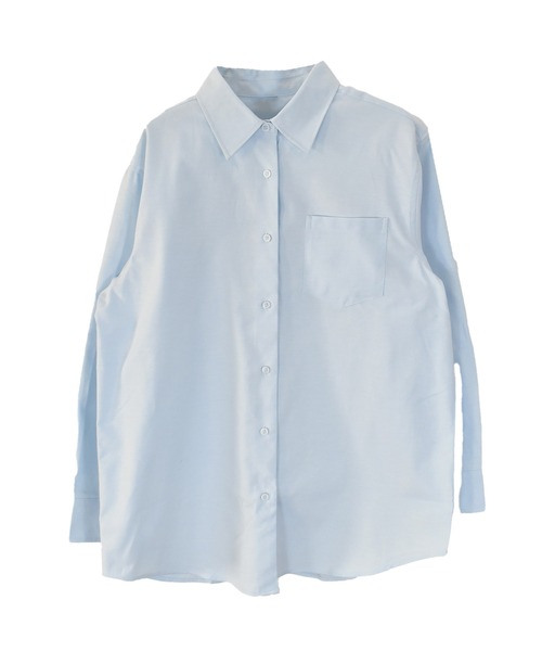 Reurie'(レウリィ)の「【ZOZO限定】ベーシックオーバーシャツ / 春服 春夏 オーバーサイズ シンプル カジュアル(シャツ/ブラウス・レディース・ブルー/ホワイト/イエロー・FREE)」の10枚目の写真