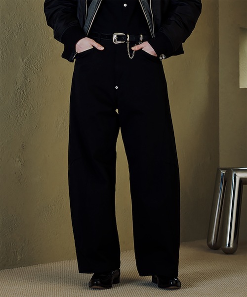 JIEDA（ジエダ）の「DRAPING CHINO PANTS（チノパンツ・メンズ・ベージュ/ブラウン/ブラック・2/1）」の2枚目の写真