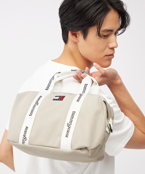 tommy jeans（トミー ジーンズ）の「【オンライン限定】エッセンシャル デイリーミニトートバッグ（AW18460)（トートバッグ・レディース・ベージュ/ブラック・FREE）」の2枚目の写真