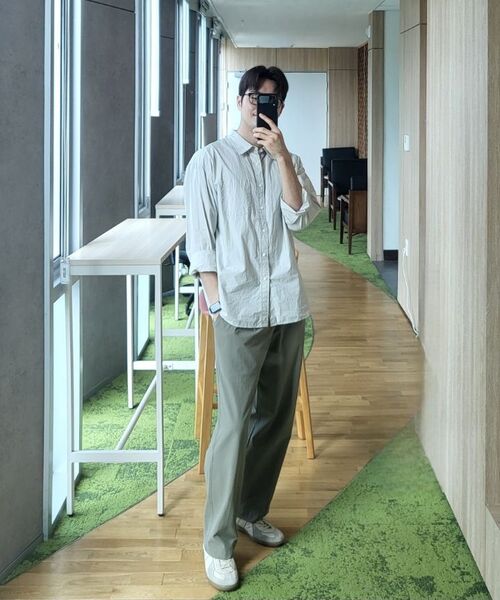 UNION BLUE(ユニオンブルー)の「LAUNDRY SHIRT (GRAY)(シャツ/ブラウス・メンズ・その他・LARGE/MEDIUM/SMALL/X-LARGE/XX-LARGE)」の8枚目の写真