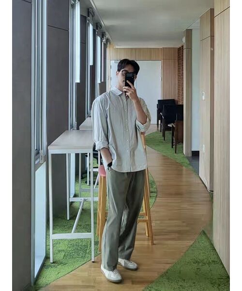 UNION BLUE(ユニオンブルー)の「LAUNDRY SHIRT (GRAY)(シャツ/ブラウス・メンズ・その他・LARGE/MEDIUM/SMALL/X-LARGE/XX-LARGE)」の10枚目の写真