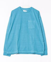 ATELANE（アテレーン）の「★ATELANE★ポケット付きカットオフピグメントロンT（Tシャツ/カットソー）」