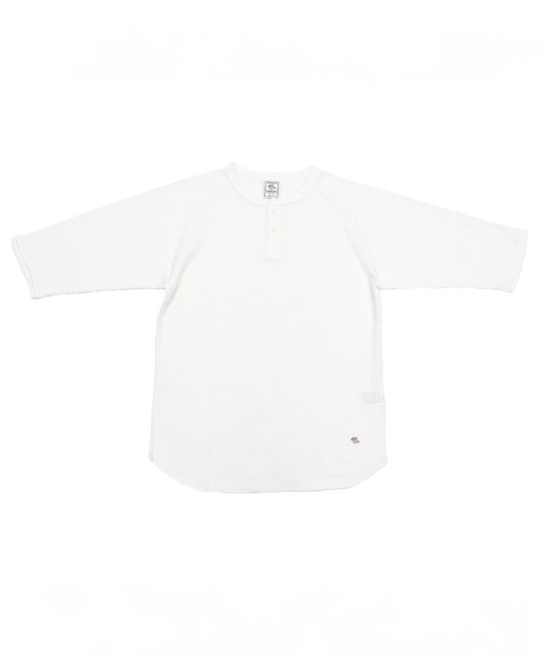 ALWAYS GOOD TIME(オルウェイズグッドタイム)の「【JEMORGAN / ジェーイーモーガン】ワッフルヘンリーネック7分袖Tシャツ(Tシャツ/カットソー・メンズ・ホワイト/カーキ/ナチュラル/杢グレー/ネイビー/ブラック・S/XL/L/M)」の15枚目の写真