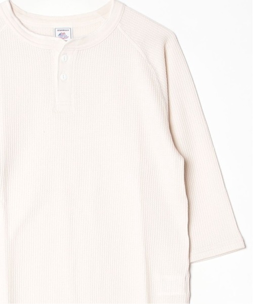 ALWAYS GOOD TIME(オルウェイズグッドタイム)の「【JEMORGAN / ジェーイーモーガン】ワッフルヘンリーネック7分袖Tシャツ(Tシャツ/カットソー・メンズ・ホワイト/カーキ/ナチュラル/杢グレー/ネイビー/ブラック・S/XL/L/M)」の10枚目の写真