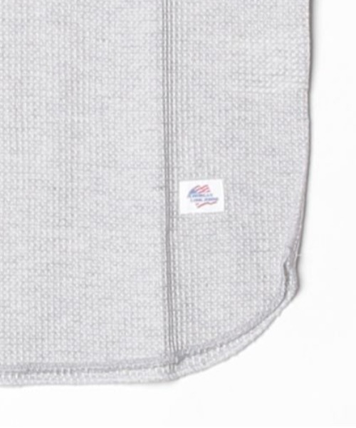 ALWAYS GOOD TIME(オルウェイズグッドタイム)の「【JEMORGAN / ジェーイーモーガン】ワッフルヘンリーネック7分袖Tシャツ(Tシャツ/カットソー・メンズ・ホワイト/カーキ/ナチュラル/杢グレー/ネイビー/ブラック・S/XL/L/M)」の8枚目の写真