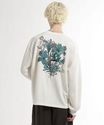HARE（ハレ）の「Flower Artバックプリントカットソー(HARE)（Tシャツ/カットソー）」