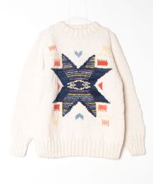 CHAMULA（チャムラ）の「【SE1】【CHAMULA/チャムラ】 ANTIQUE STAR PULLOVER KNIT（ニット/セーター）」