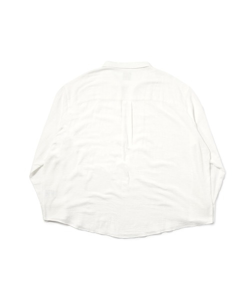Noen(ノエン)の「リネンライクガーゼスキッパーシャツ(シャツ/ブラウス・メンズ・ブラック/アッシュブラウン/ホワイト・LARGE/MEDIUM)」の14枚目の写真