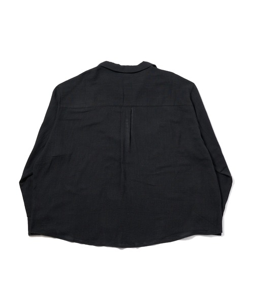 Noen(ノエン)の「リネンライクガーゼスキッパーシャツ(シャツ/ブラウス・メンズ・ブラック/アッシュブラウン/ホワイト・LARGE/MEDIUM)」の19枚目の写真