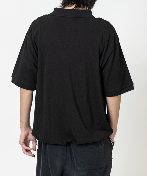 THRASHER（スラッシャー）の「【at】〔THRASHER/スラッシャー〕別注 ワンポイントハート刺繍 鹿の子ポロシャツ ドローコード/ショート丈/ユニセックス/速乾（ポロシャツ・メンズ・ホワイト系2/ホワイト系1/ブラック系1/ブラック系2・SMALL/LARGE/MEDIUM）」の22枚目の写真