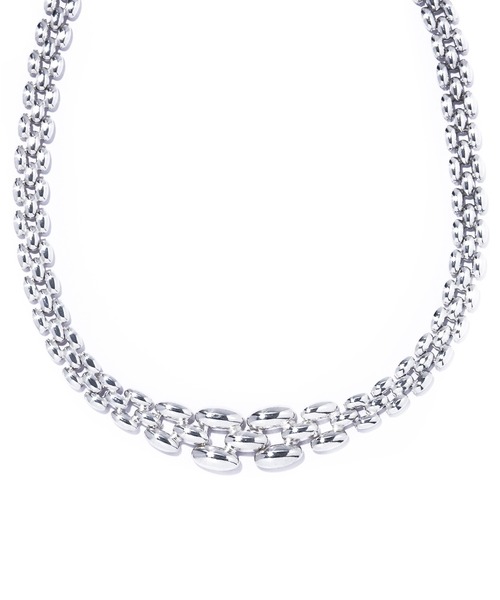 quip queint（クイップクエイント）の「【quip queint】vein necklace/ヴェイン ネックレス QU265（ネックレス・レディース・シルバー・FREE）」の2枚目の写真