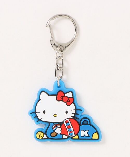 sanrio（サンリオ）の「sanrio/サンリオ　HELLO KITTY ラバーキーホルダー（キーホルダー・レディース・レッド/ブルー・ONE SIZE）」の2枚目の写真