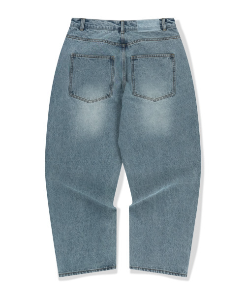 WKNDRS(ウィーキャンドース)の「GRAFFITI BAGGY DENIM PANTS (L.DENIM)(デニムパンツ・レディース・その他・SMALL/MEDIUM/LARGE/X-LARGE)」の1枚目の写真