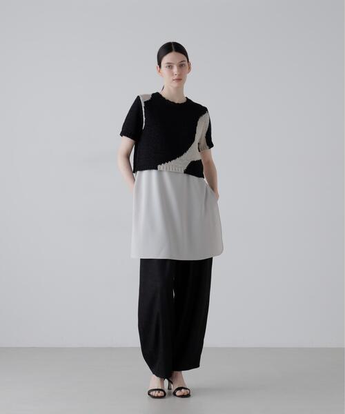 ADORE(アドーア)の「◆テープインターシャニット(Tシャツ/カットソー・レディース・ブラック/ホワイト系その他・38)」の10枚目の写真