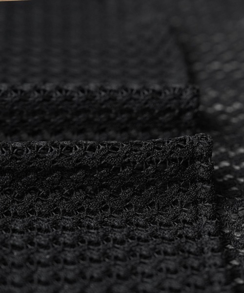 reca（レカ）の「メッシュレース襟付きヘンリープルオーバー（Tシャツ/カットソー・レディース・ブラック/モカ・M）」の4枚目の写真