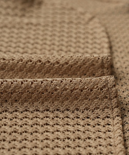 reca（レカ）の「メッシュレース襟付きヘンリープルオーバー（Tシャツ/カットソー・レディース・ブラック/モカ・M）」の5枚目の写真