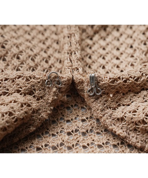 reca（レカ）の「メッシュレース襟付きヘンリープルオーバー（Tシャツ/カットソー・レディース・ブラック/モカ・M）」の10枚目の写真