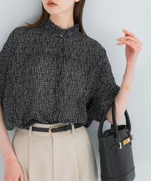 URBAN RESEARCH ROSSO WOMEN | 『WEB/一部店舗限定』ウォッシャブルドットフリルネックブラウス(シャツ/ブラウス)