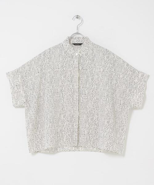 URBAN RESEARCH ROSSO WOMEN(アーバンリサーチ ロッソ)の「『WEB/一部店舗限定』ウォッシャブルドットフリルネックブラウス(シャツ/ブラウス・レディース・カーキ/ブラック/オフホワイト・FREE)」の11枚目の写真