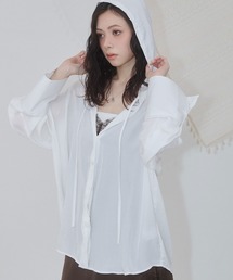 ENVYM | ビックカフス フーディ シアー シャツ(シャツ/ブラウス)