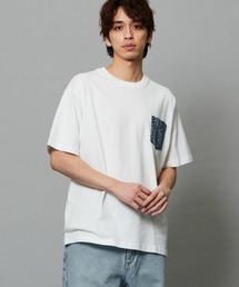 EDWIN エドウィン プリントTシャツ インディゴ 半袖