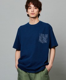 EDWIN エドウィン プリントTシャツ インディゴ 半袖