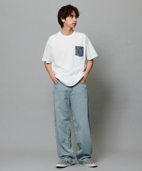 EDWIN（エドウィン）の「EDWIN エドウィン プリントTシャツ インディゴ 半袖（Tシャツ/カットソー・メンズ・ブルー/ホワイト・MEDIUM/LARGE/X-LARGE）」の10枚目の写真