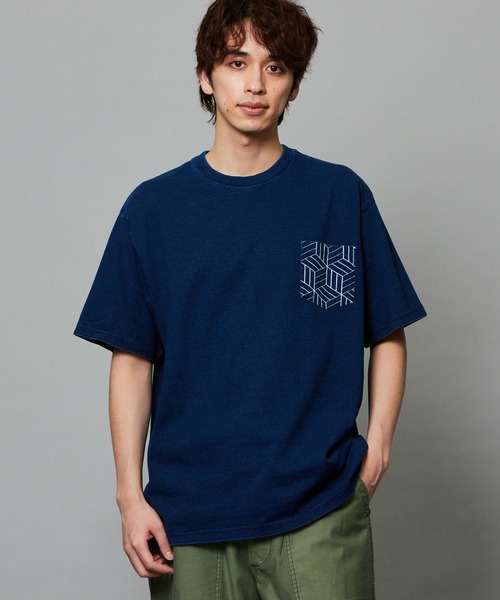 EDWIN（エドウィン）の「EDWIN エドウィン プリントTシャツ インディゴ 半袖（Tシャツ/カットソー・メンズ・ブルー/ホワイト・MEDIUM/LARGE/X-LARGE）」の11枚目の写真