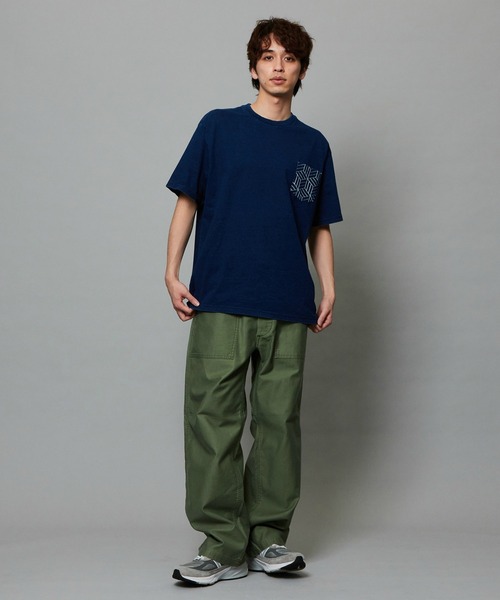 EDWIN（エドウィン）の「EDWIN エドウィン プリントTシャツ インディゴ 半袖（Tシャツ/カットソー・メンズ・ブルー/ホワイト・MEDIUM/LARGE/X-LARGE）」の16枚目の写真