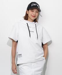 PING（ピン）の「【PING APPAREL】半袖フーディプルオーバー ＜GOLD＞ (LADIES)（Tシャツ/カットソー）」