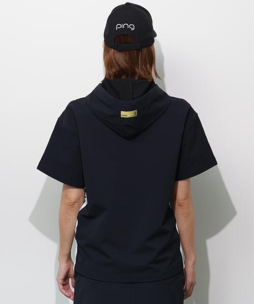 PING(ピン)の「【PING APPAREL】半袖フーディプルオーバー <GOLD> (LADIES)(Tシャツ/カットソー・レディース・ホワイト/ブラック/ベージュ・L/LL/S/M)」の10枚目の写真