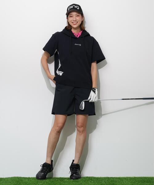 PING(ピン)の「【PING APPAREL】半袖フーディプルオーバー <GOLD> (LADIES)(Tシャツ/カットソー・レディース・ホワイト/ブラック/ベージュ・L/LL/S/M)」の12枚目の写真